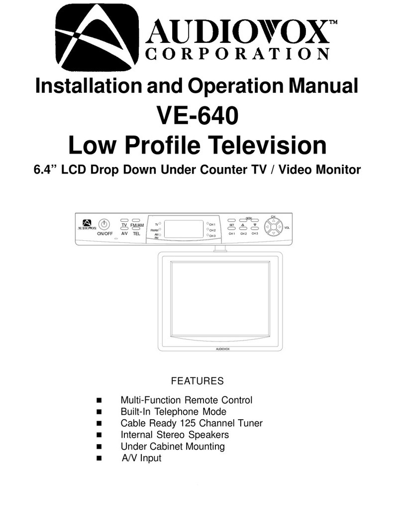 Audiovox VE640 - VE - 640 User manual
