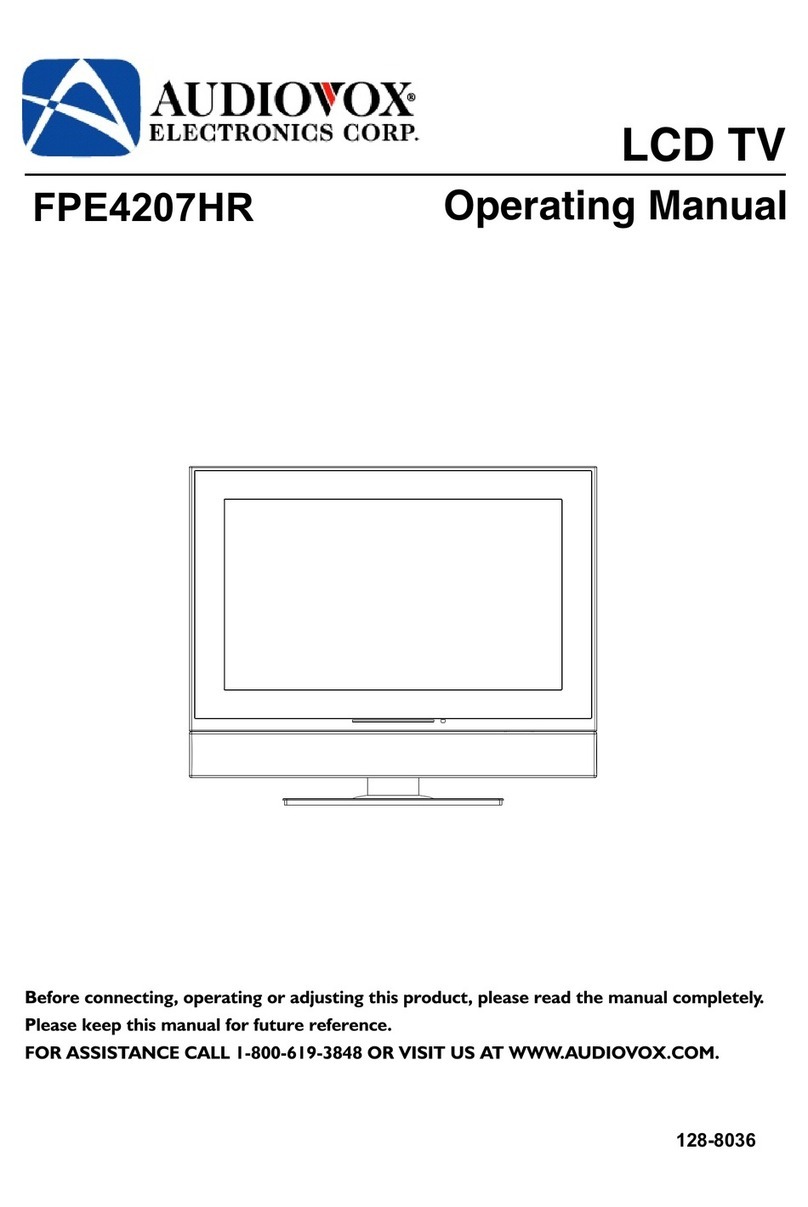 Audiovox FPE4207HR - 42" LCD TV User manual