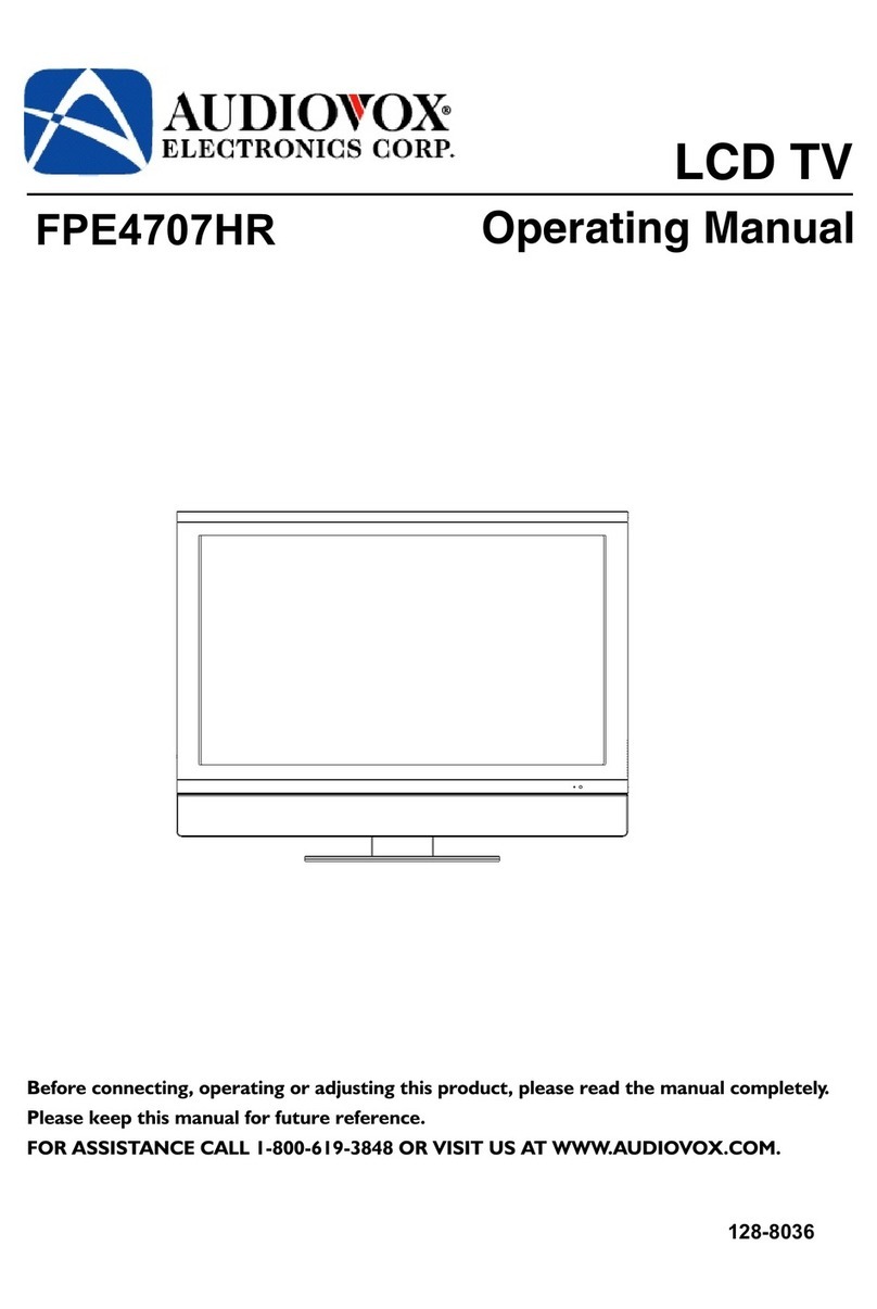 Audiovox FPE4707HR - 47" LCD TV operating manual