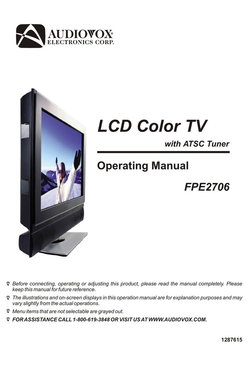 Audiovox FPE2706 User manual Audiovox FPE2706 User manual