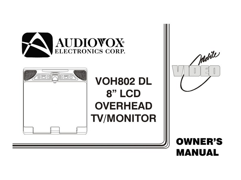 Audiovox VOH802 - VOH 802 - LCD Monitor User manual Audiovox VOH802 - VOH 802 - LCD Monitor User manual