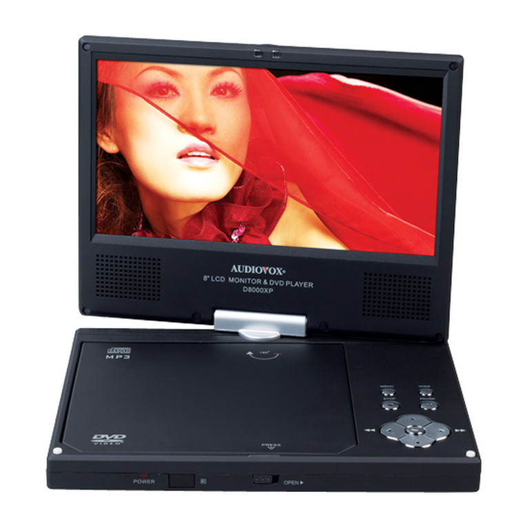 Audiovox D8000XP User manual