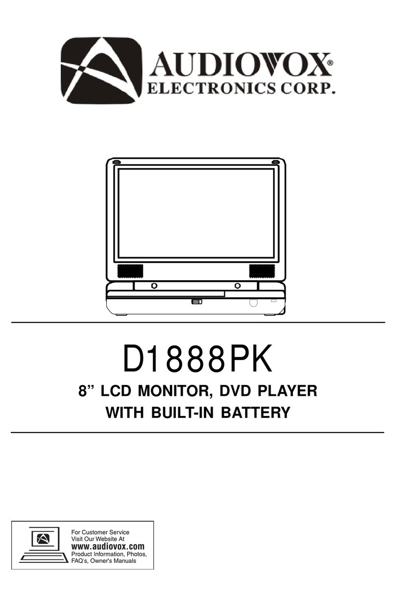 Audiovox D1888PK User manual