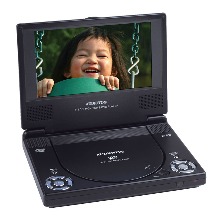 Audiovox D1788 - DVD Player - 7 User manual