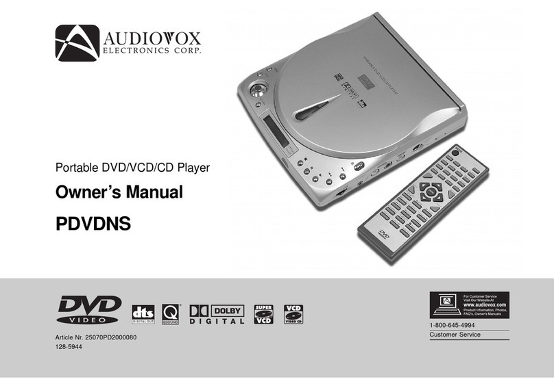 Audiovox D1708PK User manual Audiovox D1708PK User manual