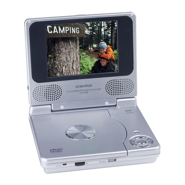Audiovox D1500B - DVD Player - 5 User manual