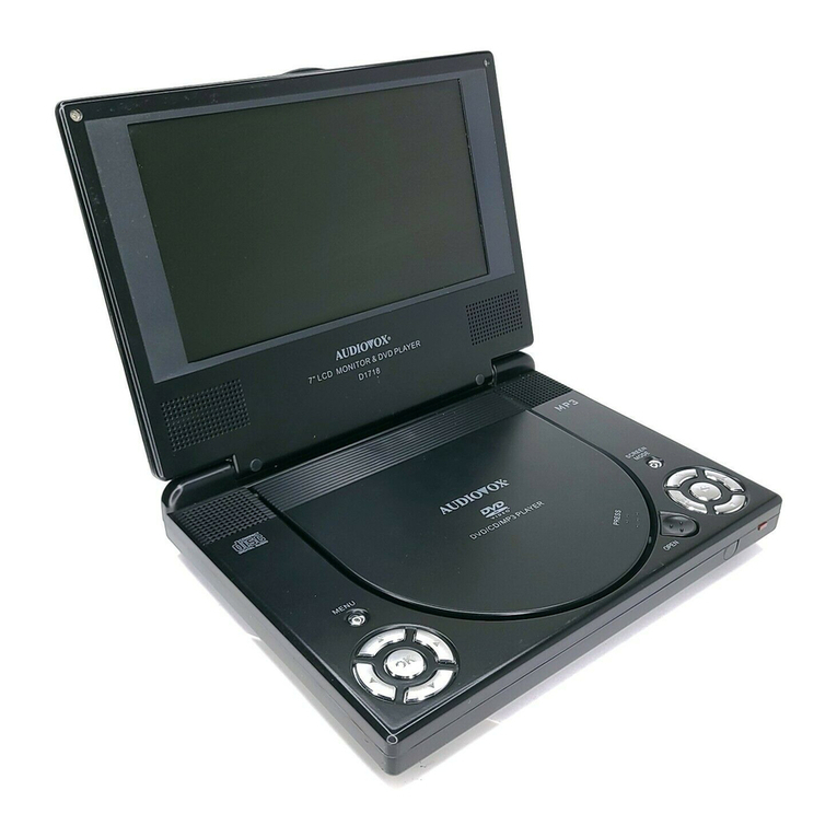 Audiovox D1718ES - DVD Player - 7 User manual