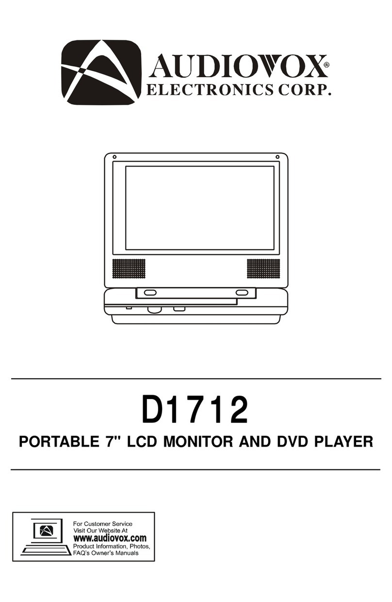 Audiovox D1712 instruction manual