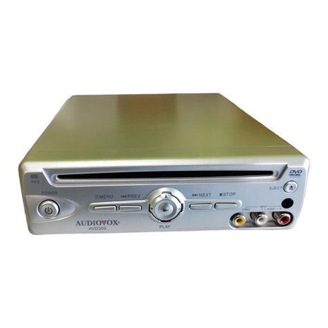 Audiovox AVD300 User manual