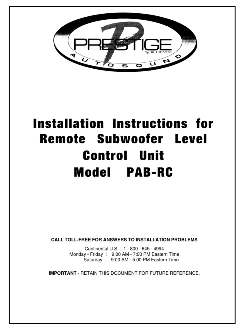 Audiovox PAB-RC installation instructions