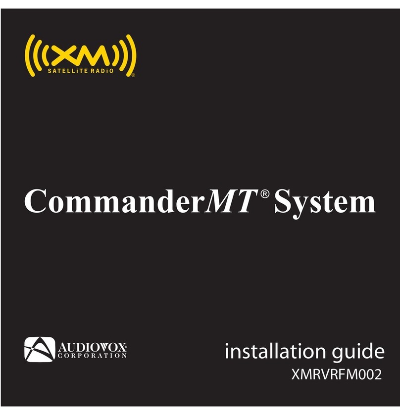 Audiovox CommanderMT 128-7902A installation guide