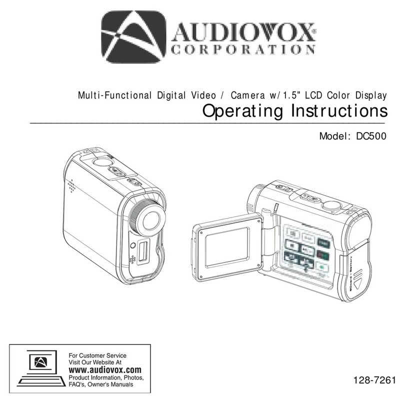 Audiovox DC500 operating instructions