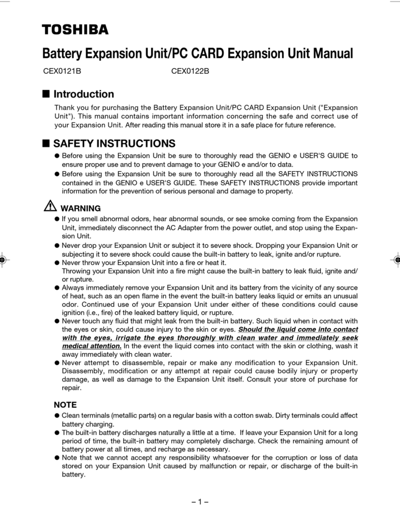 Toshiba CEX0122B User manual