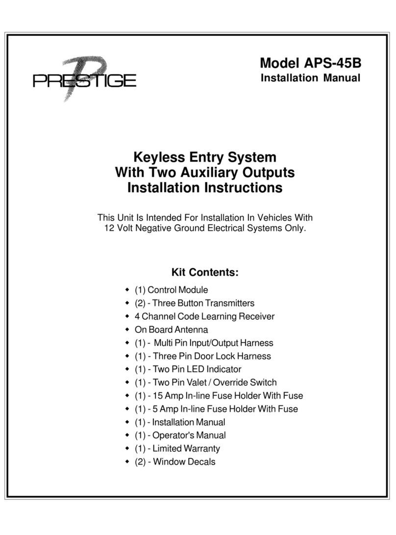 Audiovox Prestige APS-45B User manual