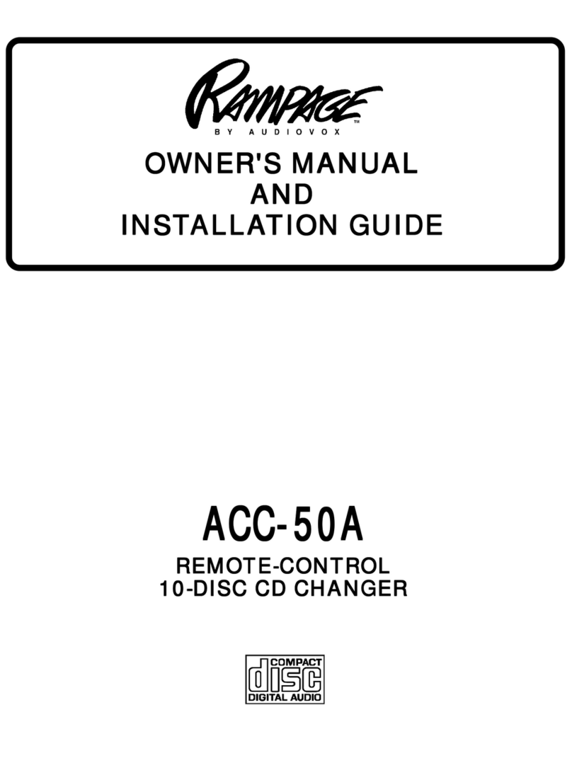 Rampage ACC-50A Owner's manual and installation guide
