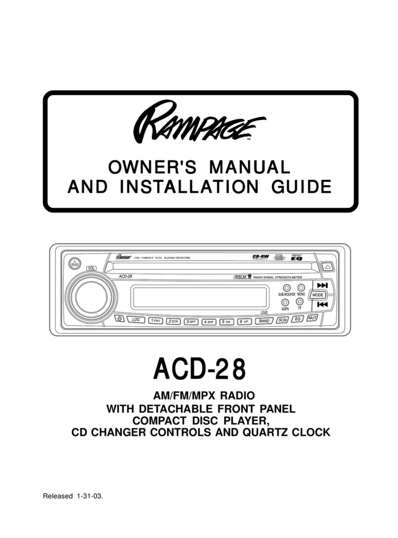 Rampage ACD-28 Programming manual