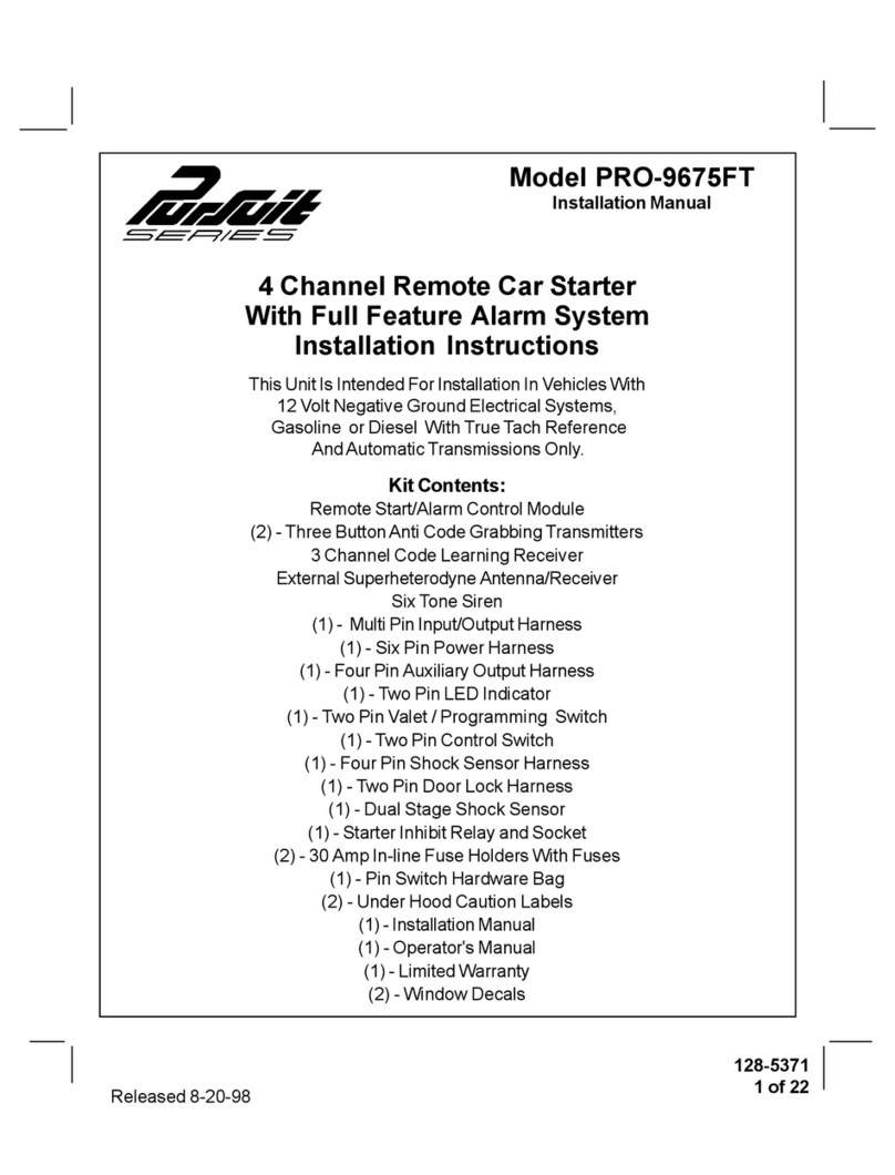 Audiovox Pursuit PRO-9675FT User manual