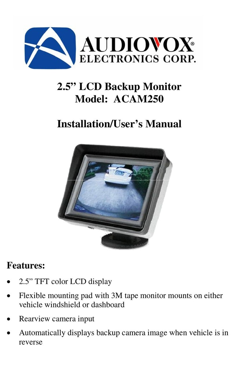 Audiovox ACAM250 Instruction Manual