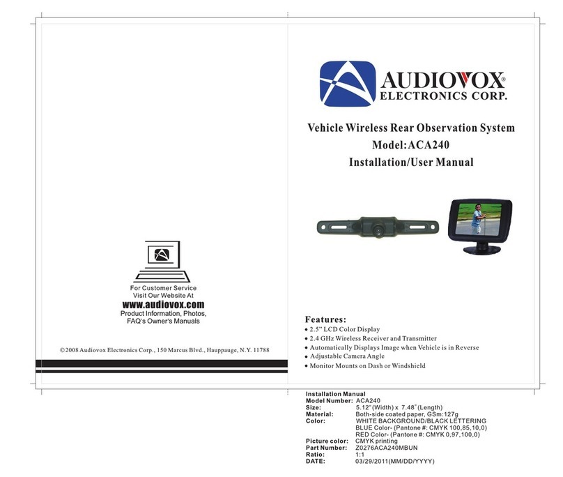 Audiovox ACA240 Instruction Manual