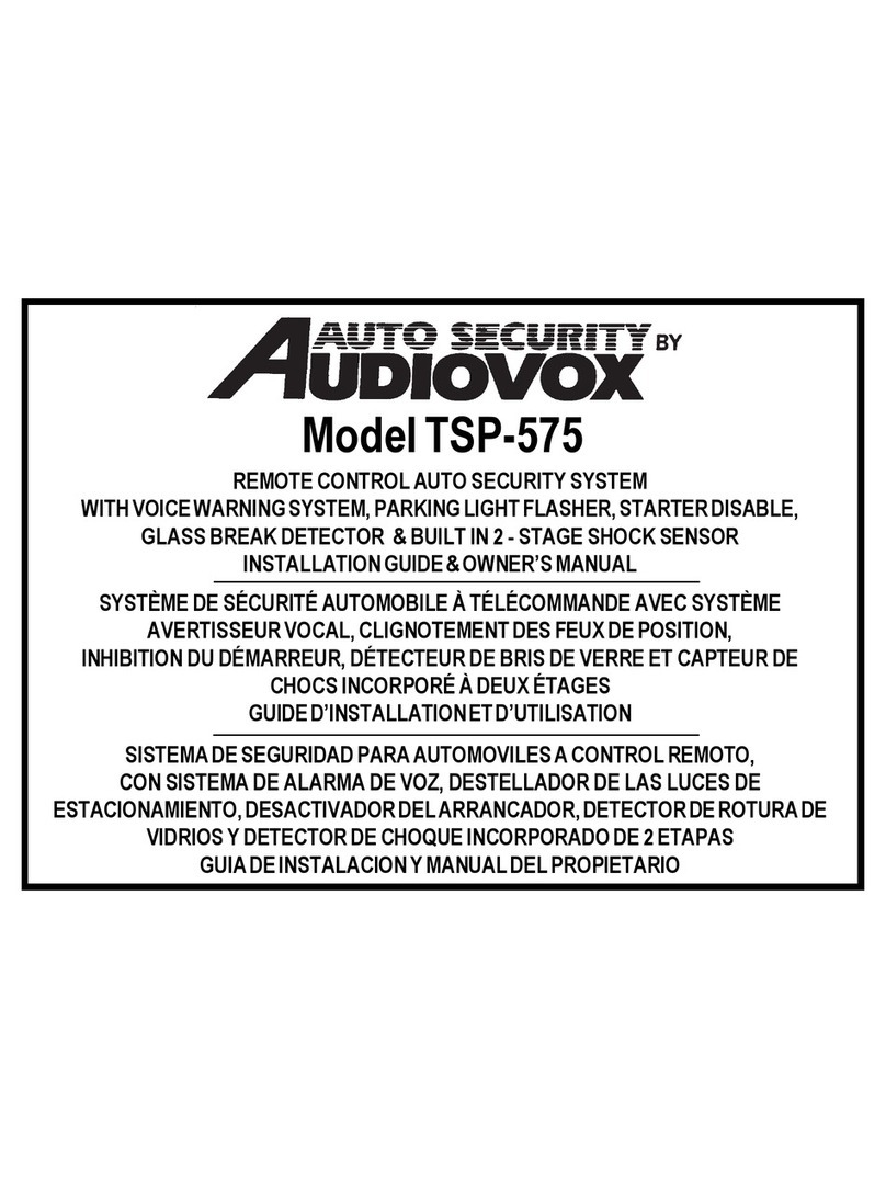 Audiovox TSP-575 User manual Audiovox TSP-575 User manual