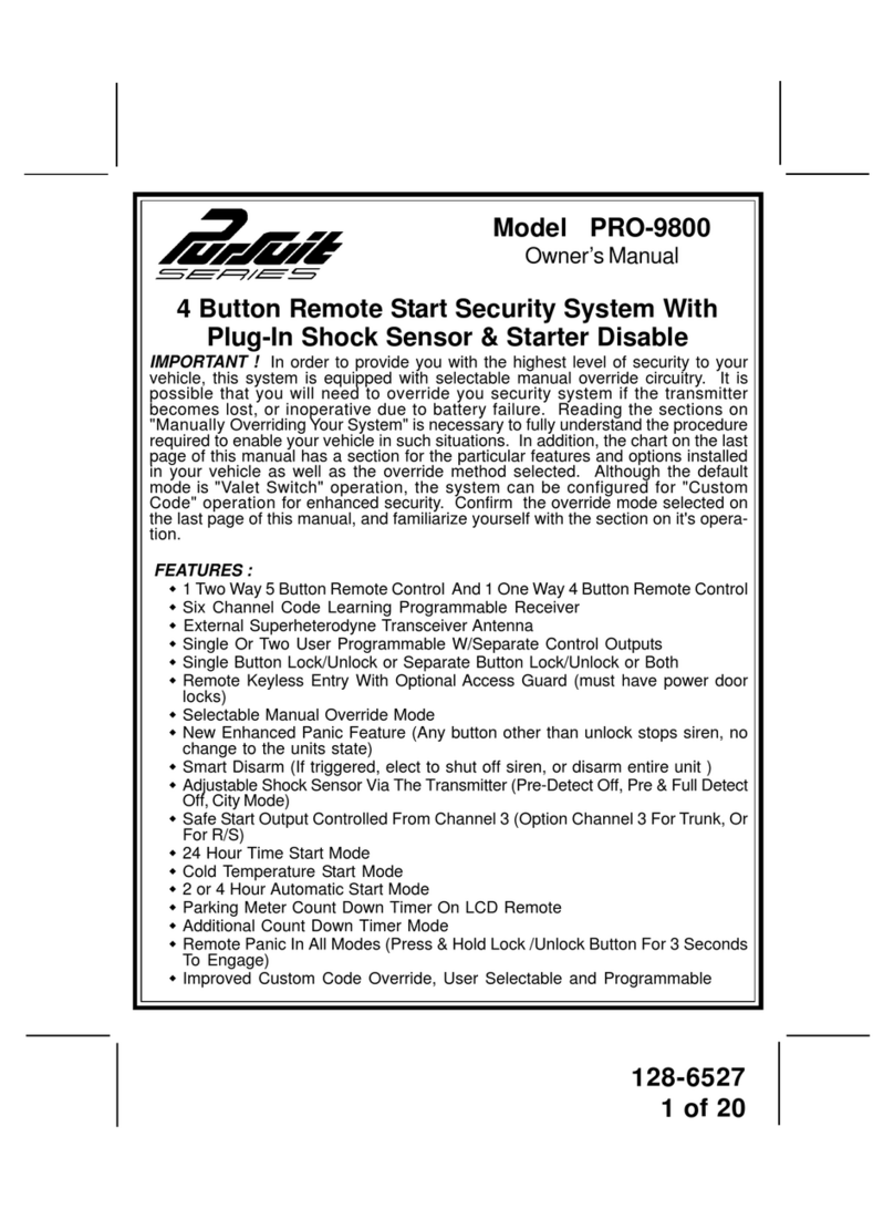 Audiovox Pursuit PRO-9800 User manual Audiovox Pursuit PRO-9800 User manual