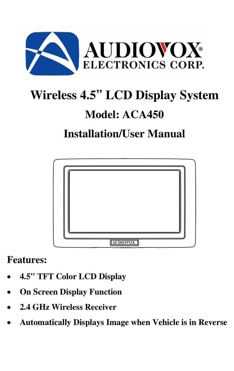 Audiovox ACA450 Instruction Manual