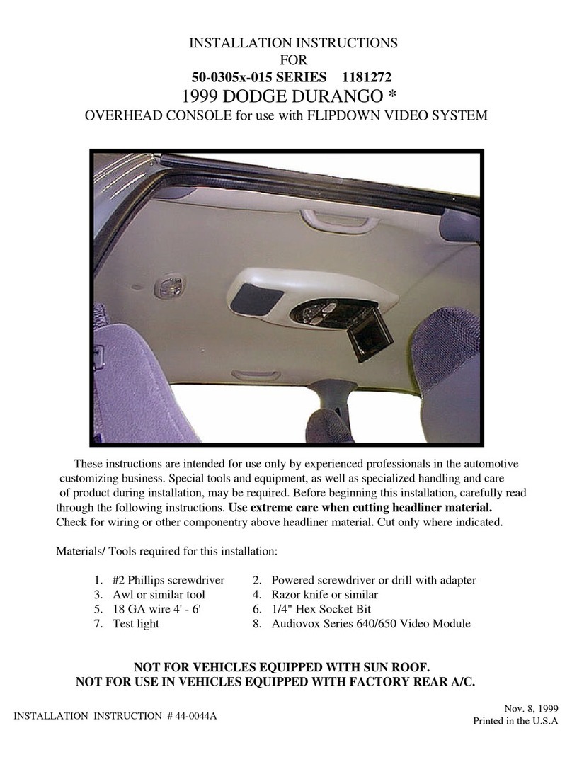 Audiovox VE640 - VE - 640 User manual