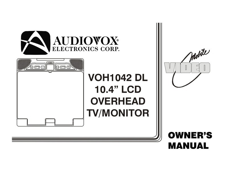 Audiovox VOH1042 DL User manual Audiovox VOH1042 DL User manual