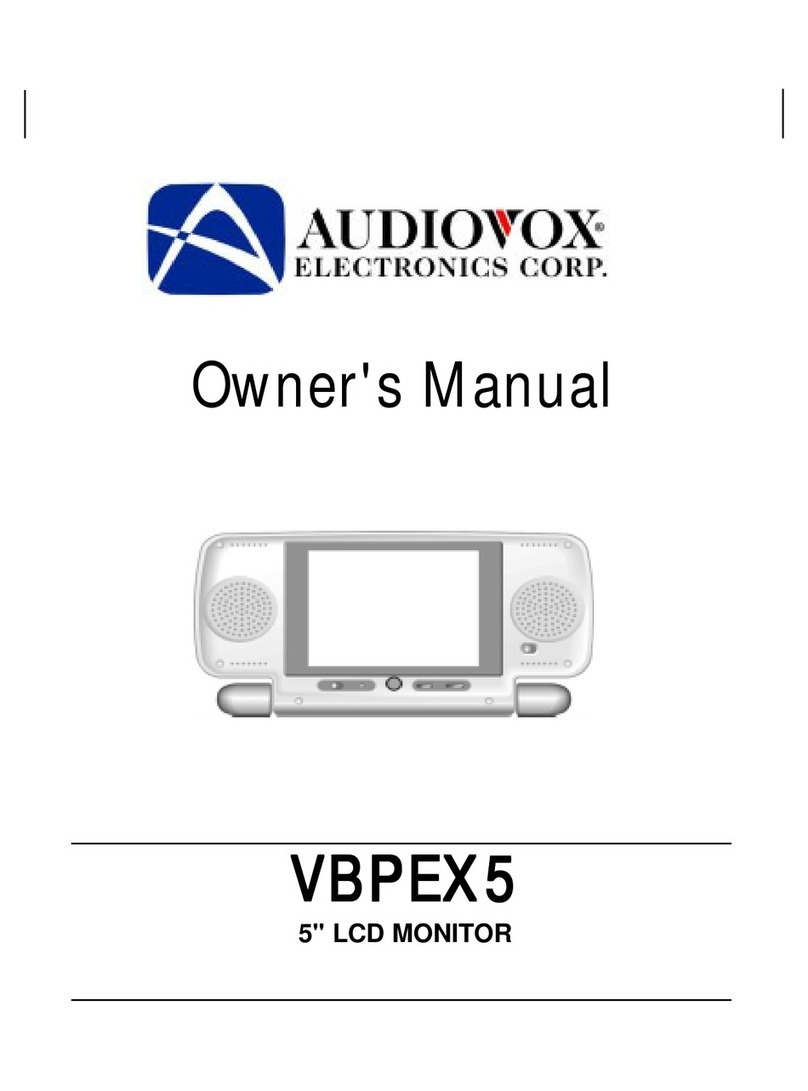 Audiovox VBPEX5 User manual