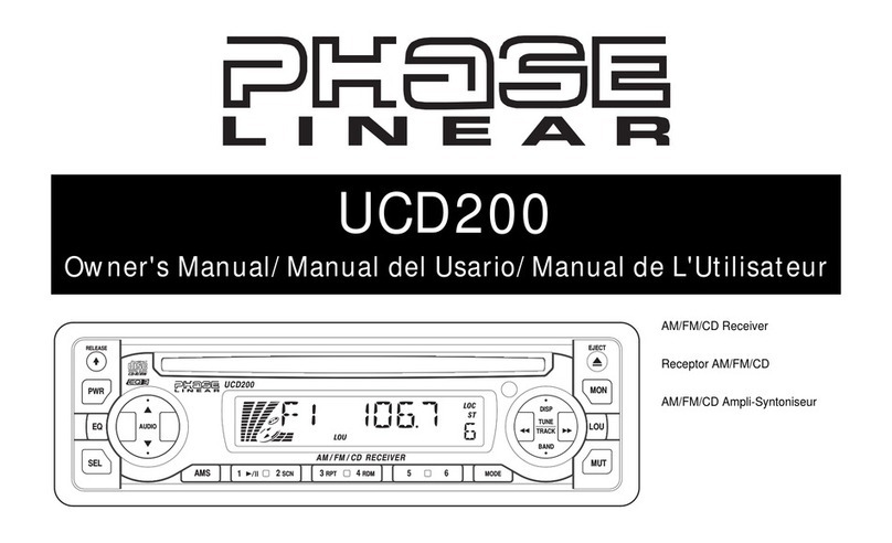 Audiovox Phase Linear UCD200 owner's manual