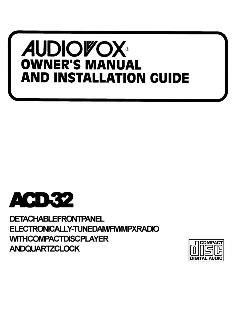 Audiovox TRY32 Owner's manual and installation guide