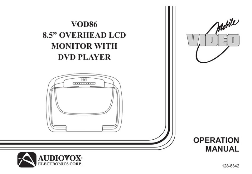 Audiovox Mobile Video 128-8342 User manual