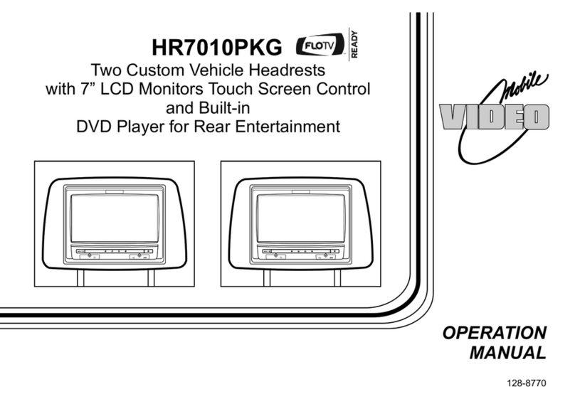 Audiovox Mobile Video 128-8770 User manual