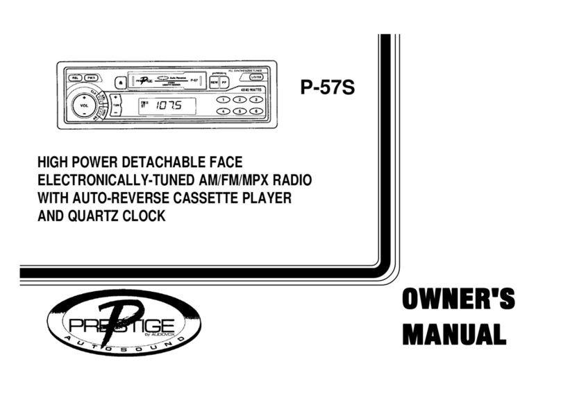 Audiovox Prestige P-57S owner's manual