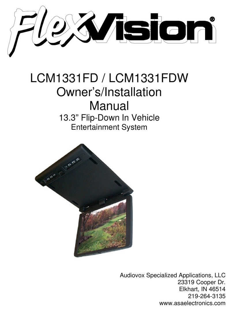 Audiovox FlexVision LCM1331FD Quick start guide Audiovox FlexVision LCM1331FD Quick start guide