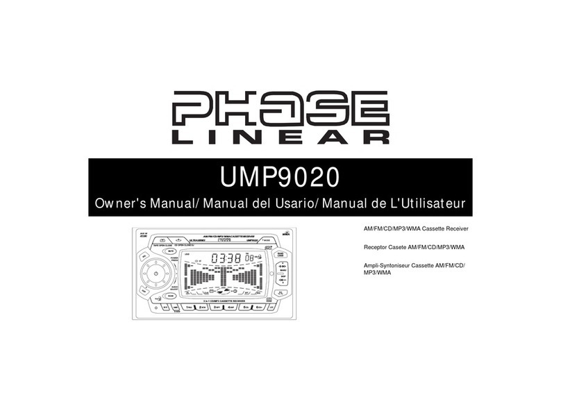 Audiovox Jensen Phase Linear UMP9020 owner's manual