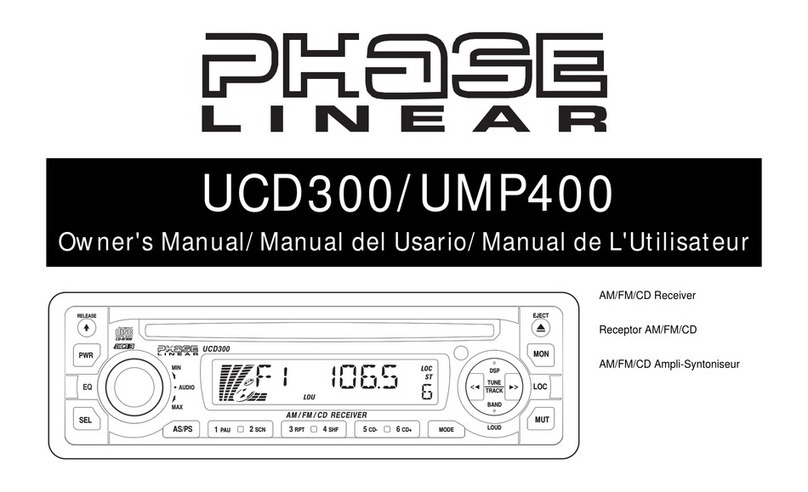 Audiovox Jensen Phase Linear UMP400 User manual