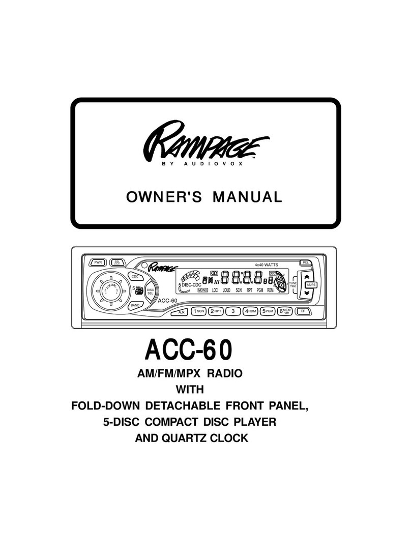 Audiovox Rampage ACC-60 User manual