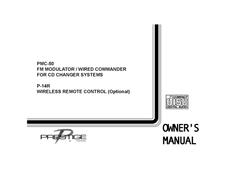 Audiovox Prestige PMC-50 owner's manual