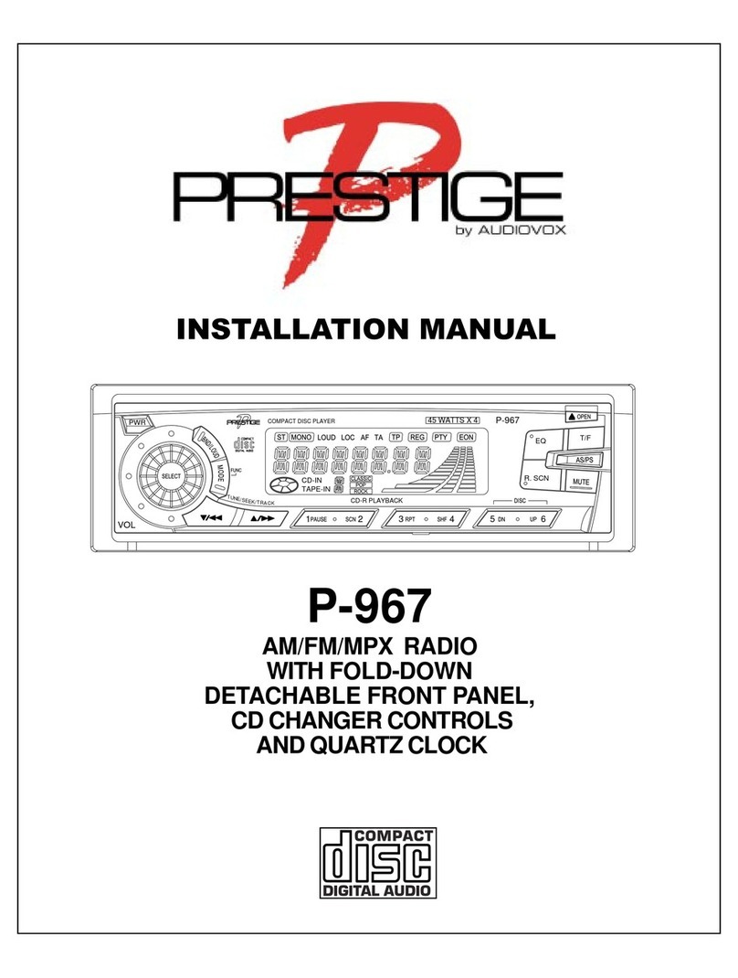 Audiovox P967 User manual