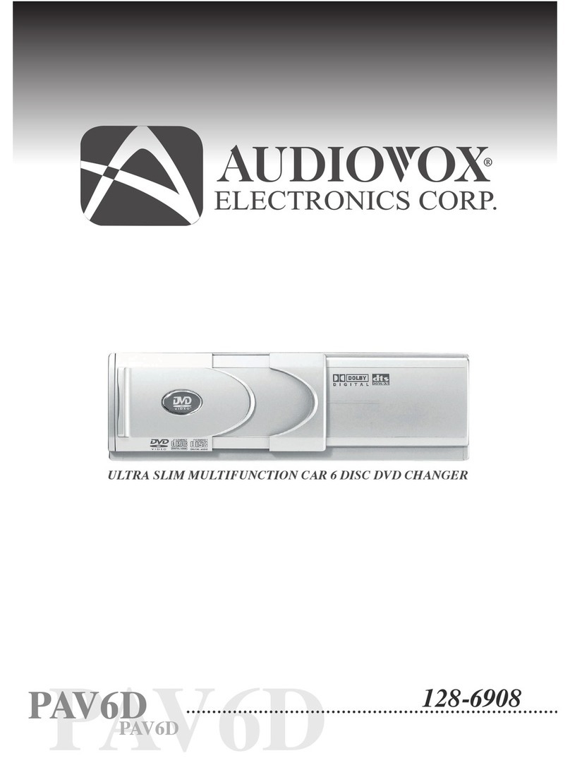 Audiovox PAV6D User manual