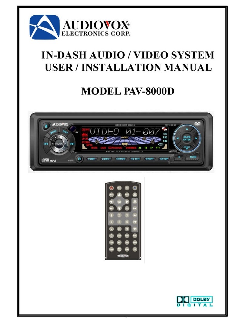 Audiovox PAV-8000D Guide