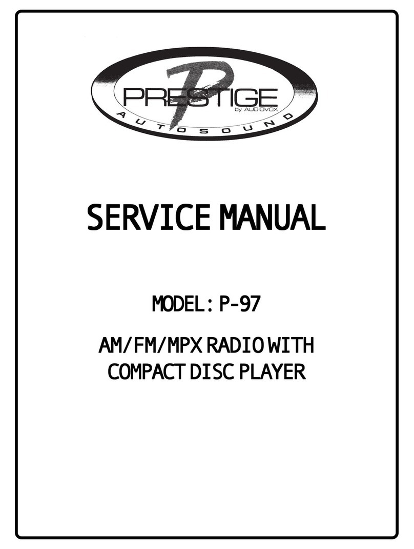 Audiovox Prestige P-97 User manual