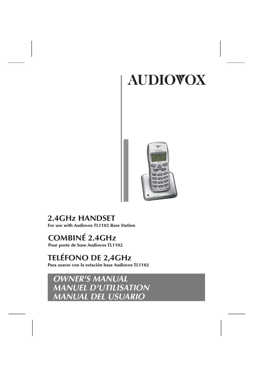 Audiovox 4GHz User manual