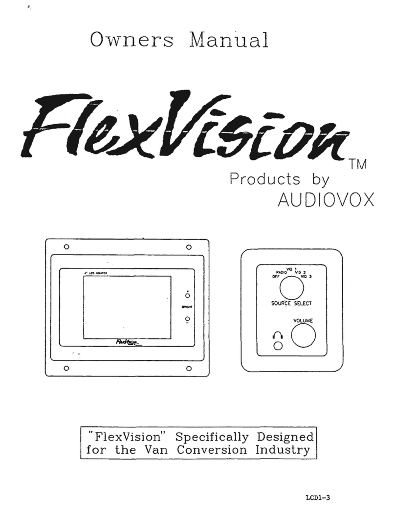 Audiovox Stereo System User manual