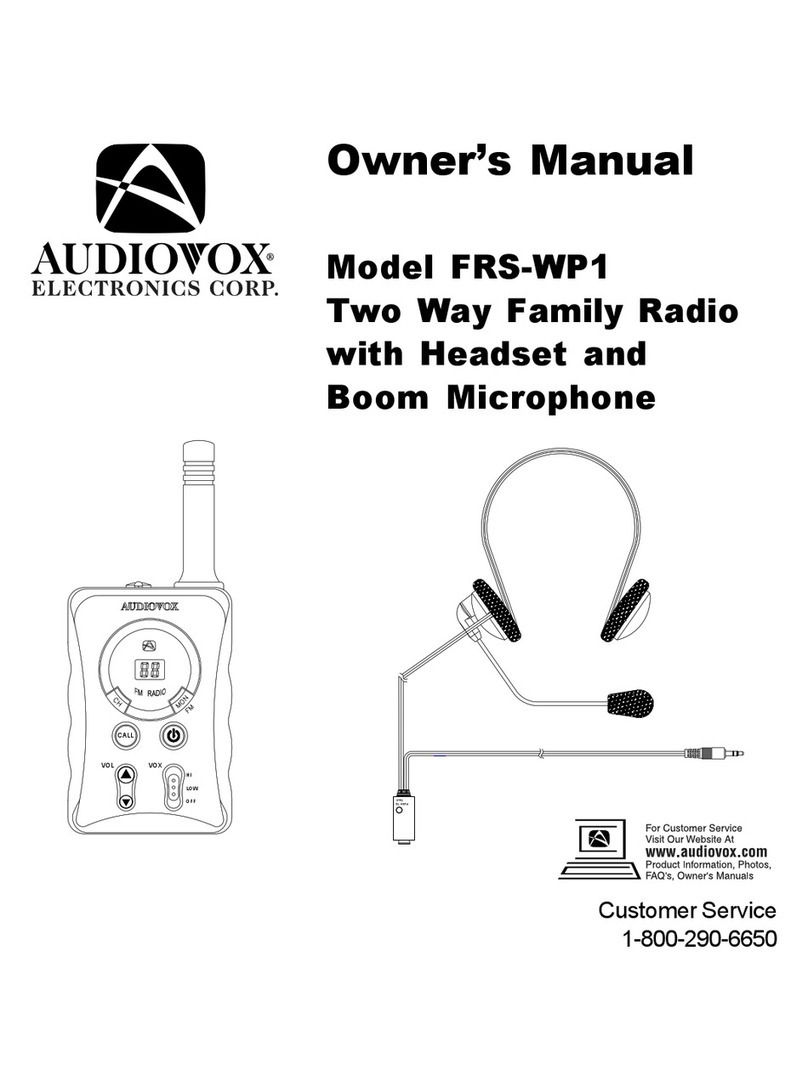 Audiovox FRS-WP1 User manual