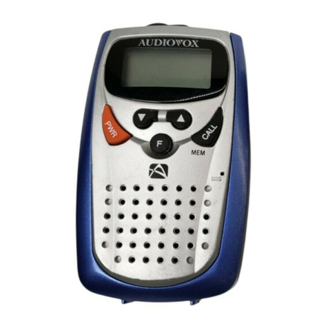 Audiovox FR-530 User manual