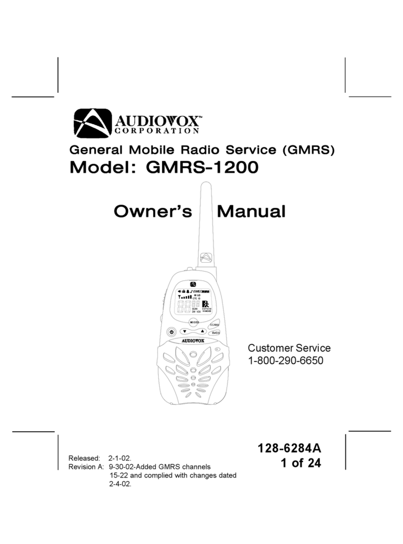 Audiovox DV1200 owner's manual