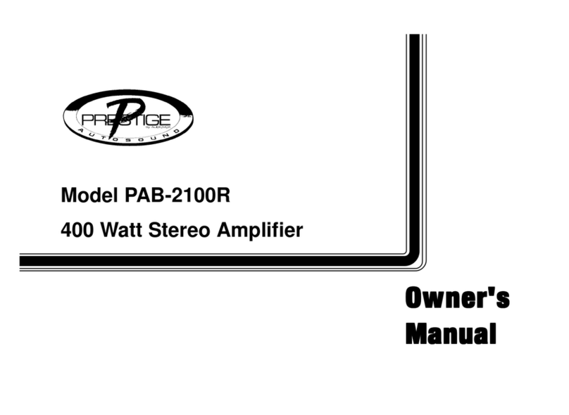 Audiovox Prestige PAB-2100R owner's manual