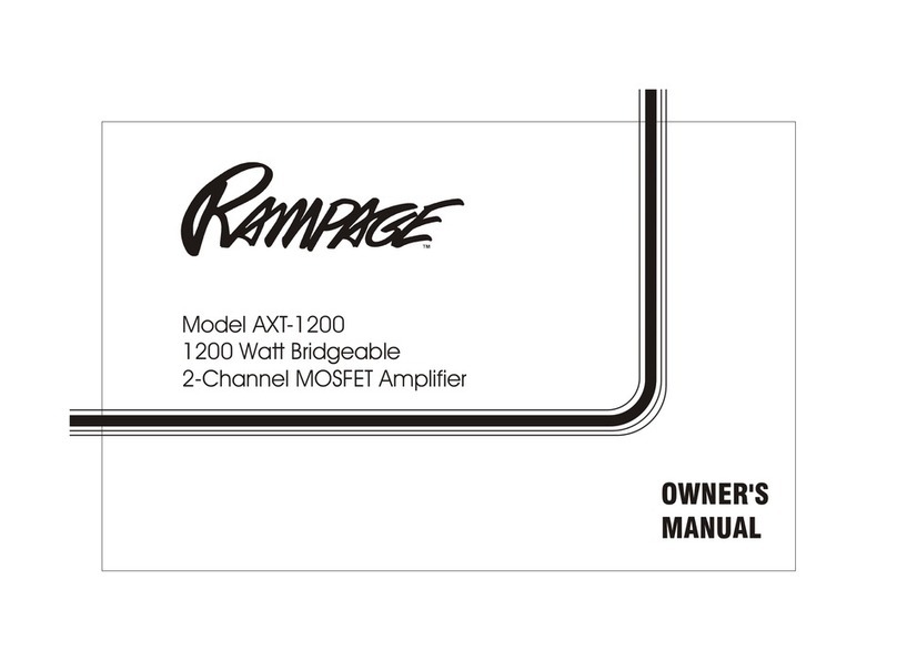 Audiovox Rampage AXT-1200 owner's manual